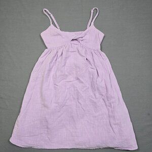 Billabong Small Lilac Purple Sleeveless Dress Cotton Summer Sun Skater